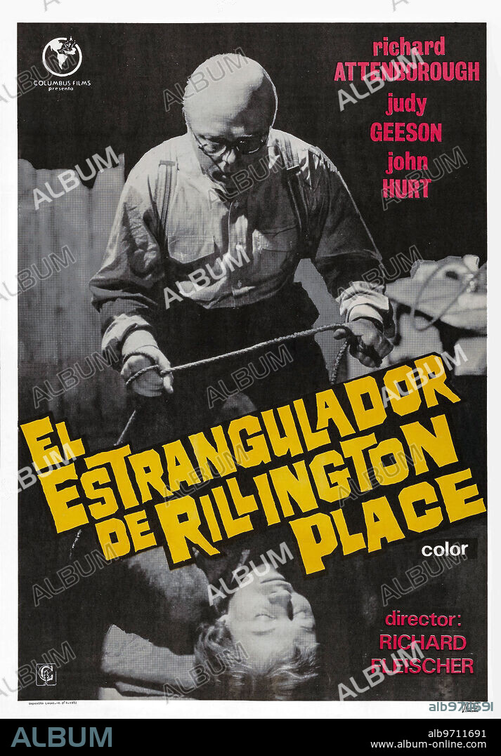 Poster of 10 RILLINGTON PLACE, 1971, directed by RICHARD FLEISCHER. Copyright COLUMBIA PICTURES.