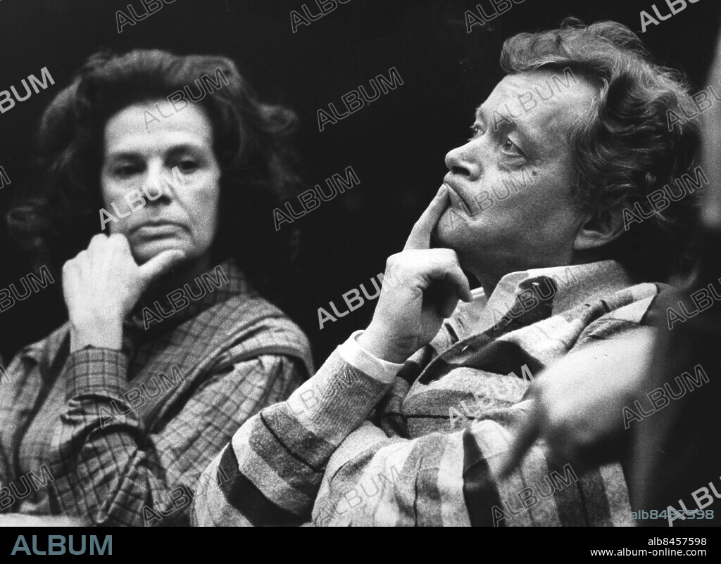 Skådespelaren Ernst-Hugo Järegård 1984. Med hustru fru Karin. (c) Göran Strandberg / Sydsvenskan / IBL.