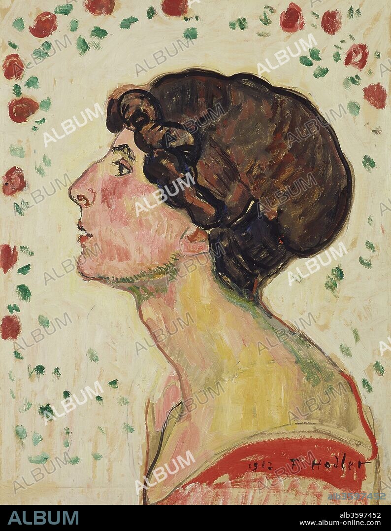 FERDINAND HODLER. Portrait of Valentine Godé-Darel.