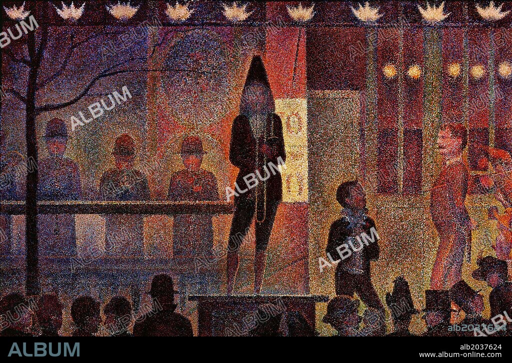 Georges Seurat / 'Circus Sideshow', 1888, Oil on canvas, 100 x 150 cm.