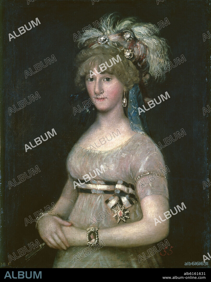 FRANCISCO DE GOYA (atribuido). DETALLE-MARIA TERESA DE BORBON Y VALLABRIGA (CONDESA DE CHINCHON DESDE 1802) PINTADO EN 1800  220X14.