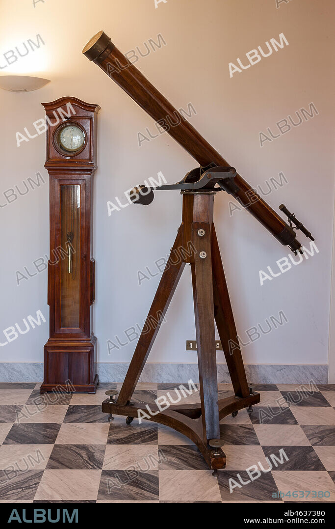 Palermo, The Royal Palace or Palazzo dei Normanni (Palace of the Normans), the Pisana Tower, The Astronomical Observatory "Giuseppe Piazzi": Merz telescope.