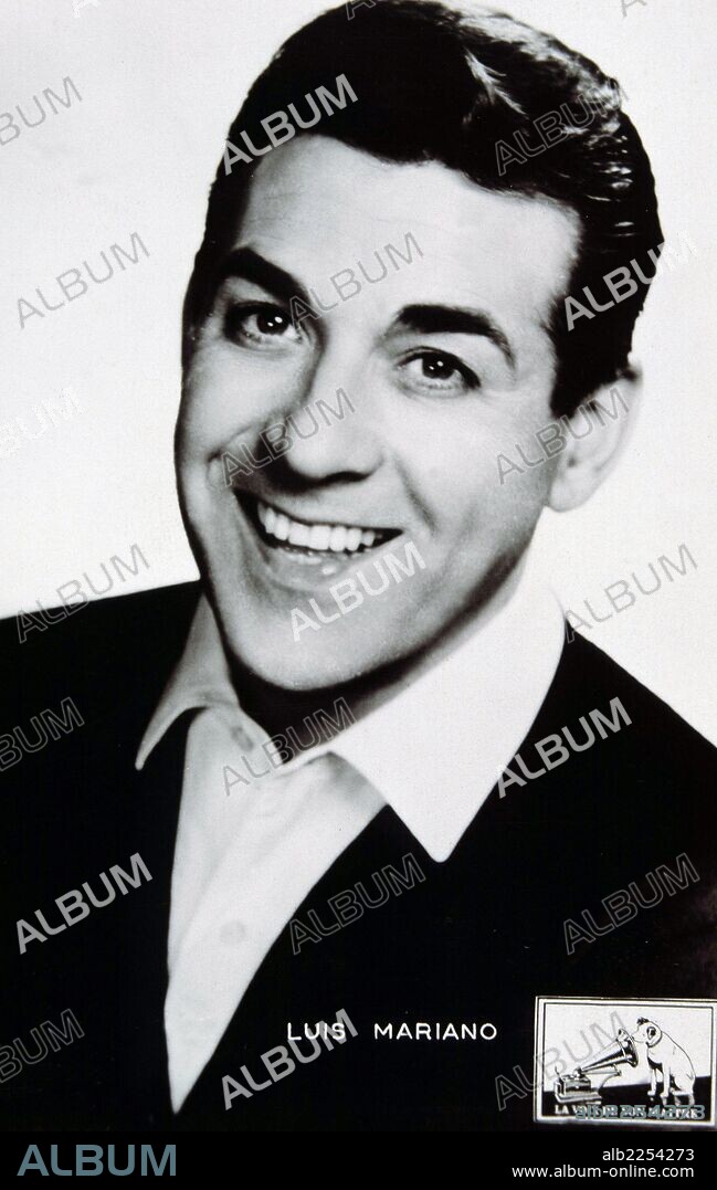 MARIANO , LUIS. MARIANO EUSEBIO GONZALEZ GARCIA. CANTANTE ESPAÑOL. IRUN 1920 - 1970. FOTO PROMOCION.