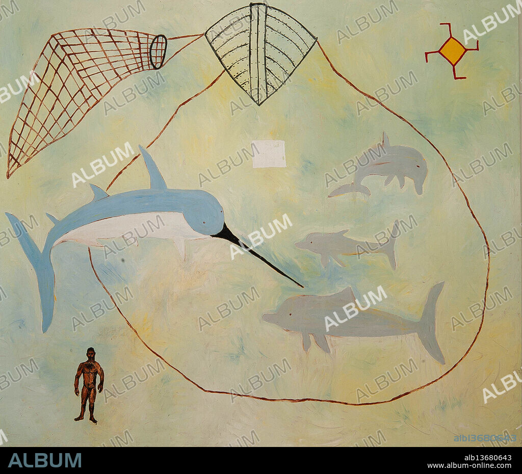 FERRAN GARCÍ­A SEVILLA. Ferran Garcia Sevilla / "Ruc 17", 1987, Vinílico sobre tela, 290 x 331 cm. Museu d'Art Contemporani de Barcelona (MACBA).