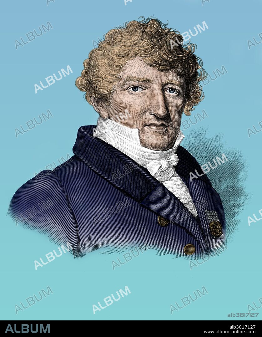 Georges Cuvier (August 23, 1769 - May 13, 1832) was a French naturalist and zoologist, sometimes referred to as the "Father of paleontology". He originated a system of zoological classification that grouped animals according to the structures of their skeletons and organs. Cuvier extended his system to fossils; his reconstructions of the way extinct animals looked, based on their skeletal remains, greatly advanced the science of paleontology. He was a major figure in natural sciences research in the early 19th century, and was instrumental in establishing the fields of comparative anatomy and paleontology through his work in comparing living animals with fossils. He is well known for establishing extinction as a fact, being the most influential proponent of catastrophism in geology in the early 19th century. He established the fields of stratigraphy and comparative anatomy. Cuvier made the first thorough, published documentation of faunal succession in the fossil record, making extinction an accepted scientific phenomenon. He died in 1832, at the age of 62, during an epidemic of cholera.