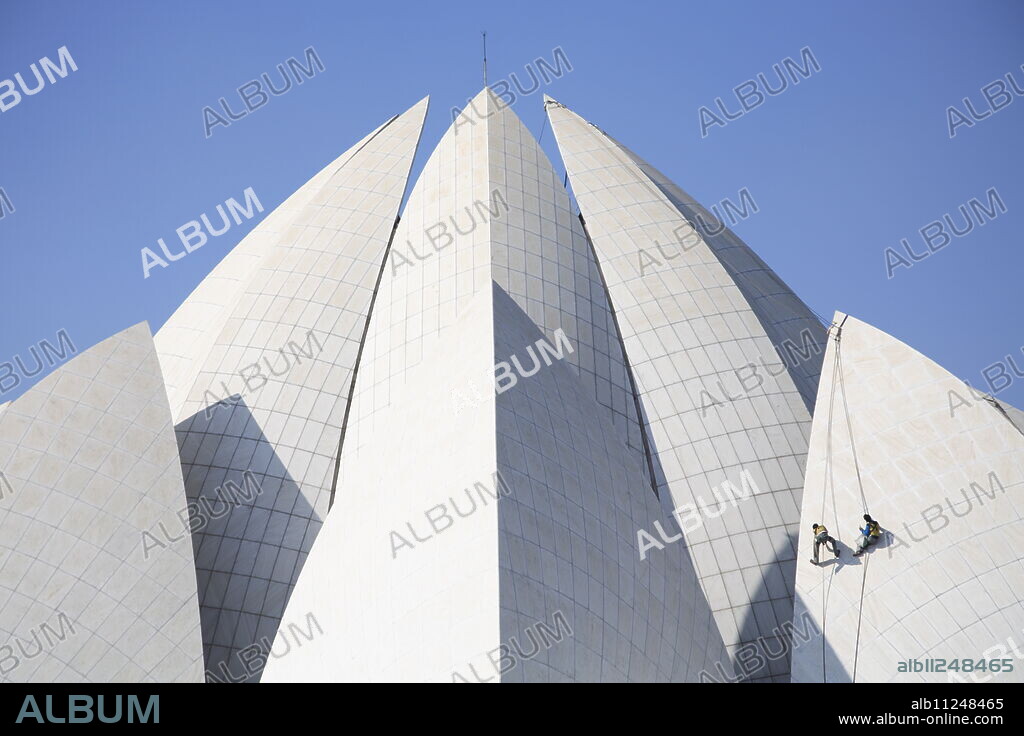Lotus flower temple, Bahai Temple, New Delhi, India, Asia.