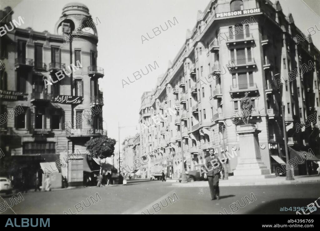 Photograph - Cityscape, Cairo, Egypt, World War II, 1939-1943, Photograph from a leather album with a tin impression of David's Tower on front cover. The album belonged to Sister Isabel Plante, a nurse at the 7th Australian General Hospital in Palestine. It was given to her by 'the boys of the no 6th Ward', Christmas 1941. The album contains 99 images, including pictures of Sister Plante and her nursing colleagues, images of patients,.