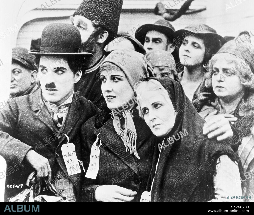 CHARLIE CHAPLIN en CHARLOT EMIGRANTE, 1917 (THE IMMIGRANT), dirigida por CHARLES CHAPLIN. Copyright MUTUAL FILM COMPANY.