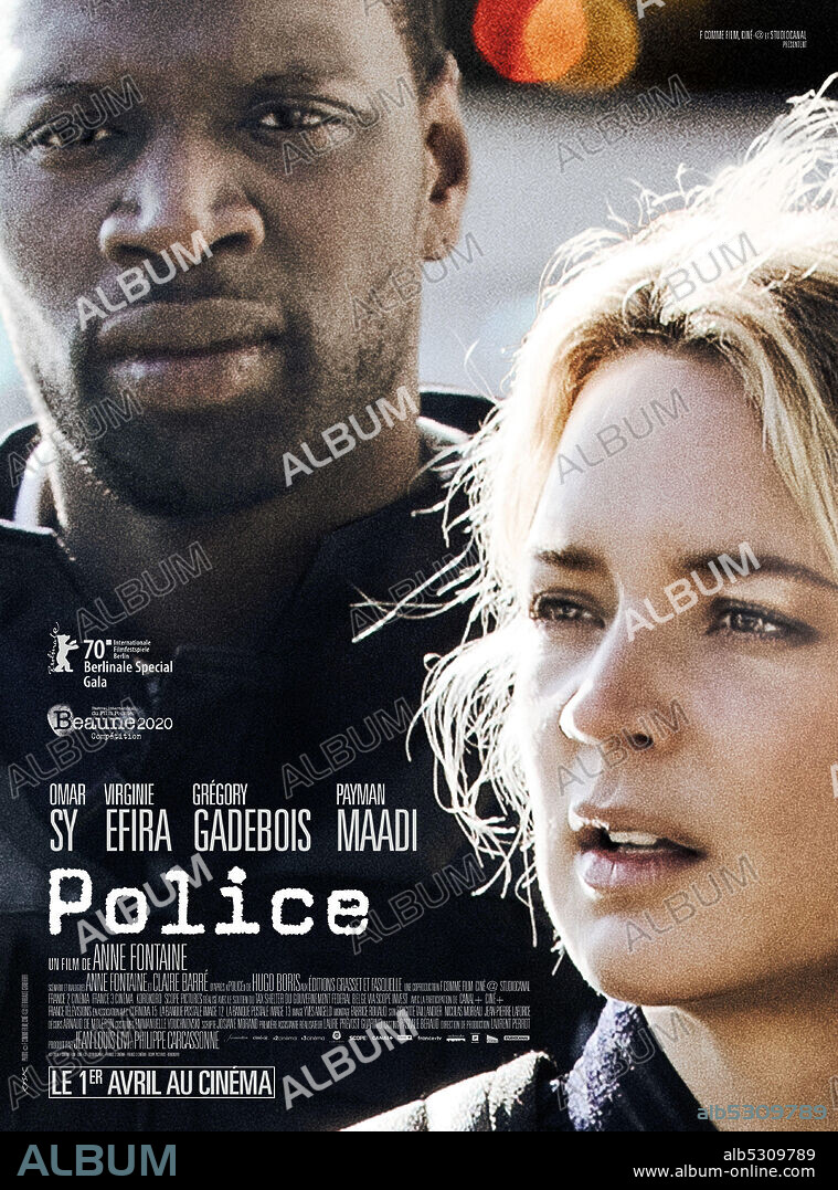 OMAR SY y VIRGINIE EFIRA en POLICE, 2020, dirigida por ANNE FONTAINE. Copyright Bona Film Group.