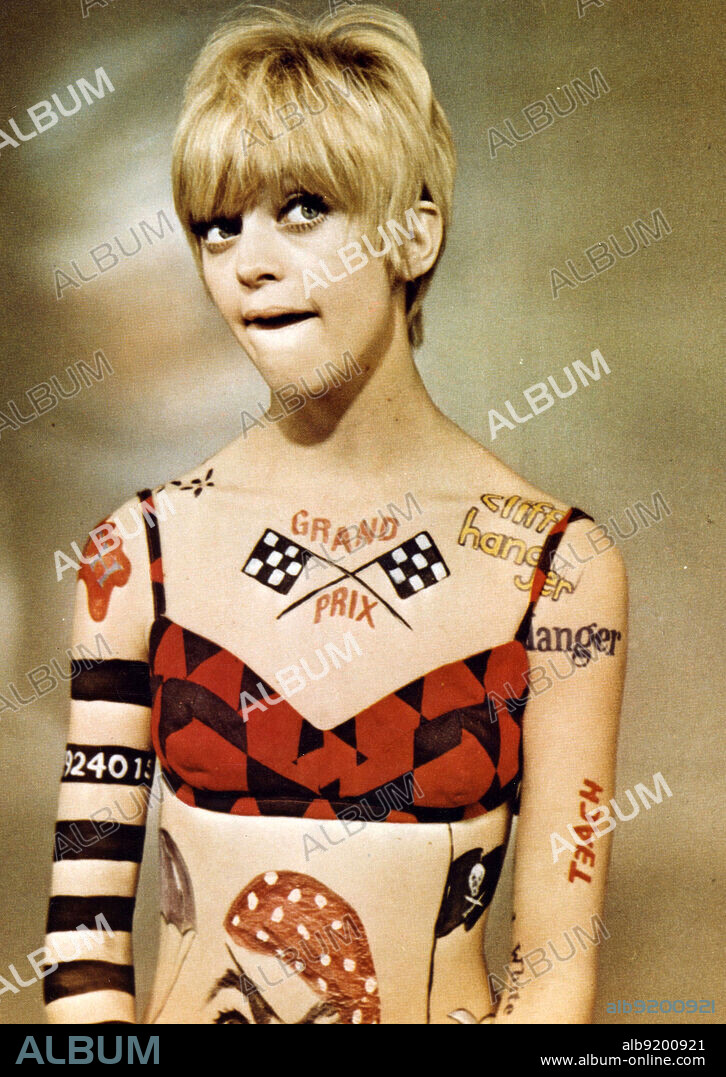 GOLDIE HAWN in LAUGH-IN, 1967, directed by MARK WARREN. Copyright NBC.