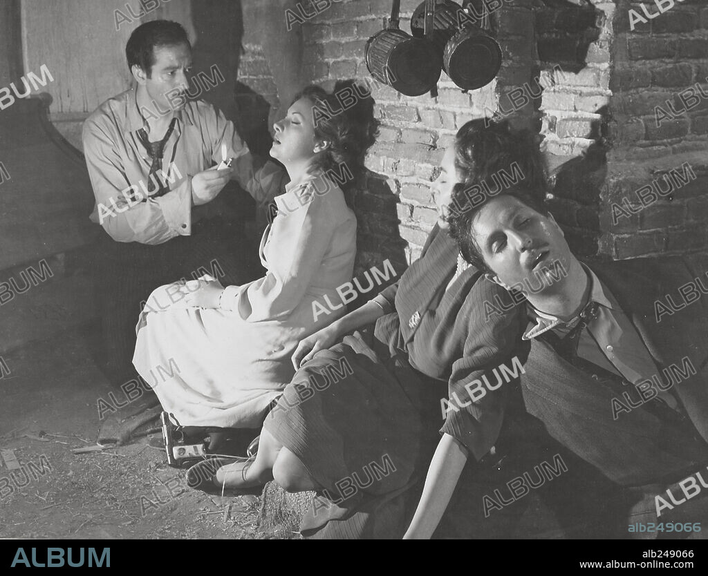 ENRIQUE GUITART y NANI FERNANDEZ en NOVENTA MINUTOS, 1949, dirigida por ANTONIO DEL AMO.