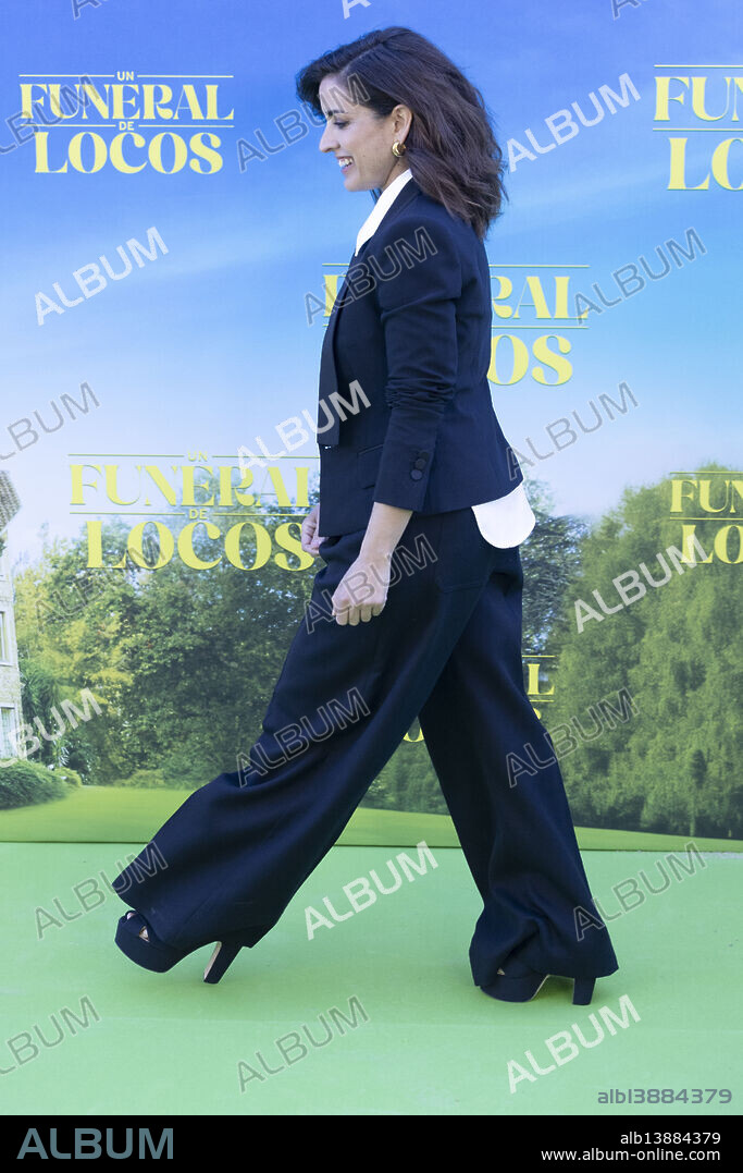 Inma Cuesta attended 'Un Funeral de Locos' Photocall at Casa de Vacas on April 8, 2025 in Madrid, Spain.