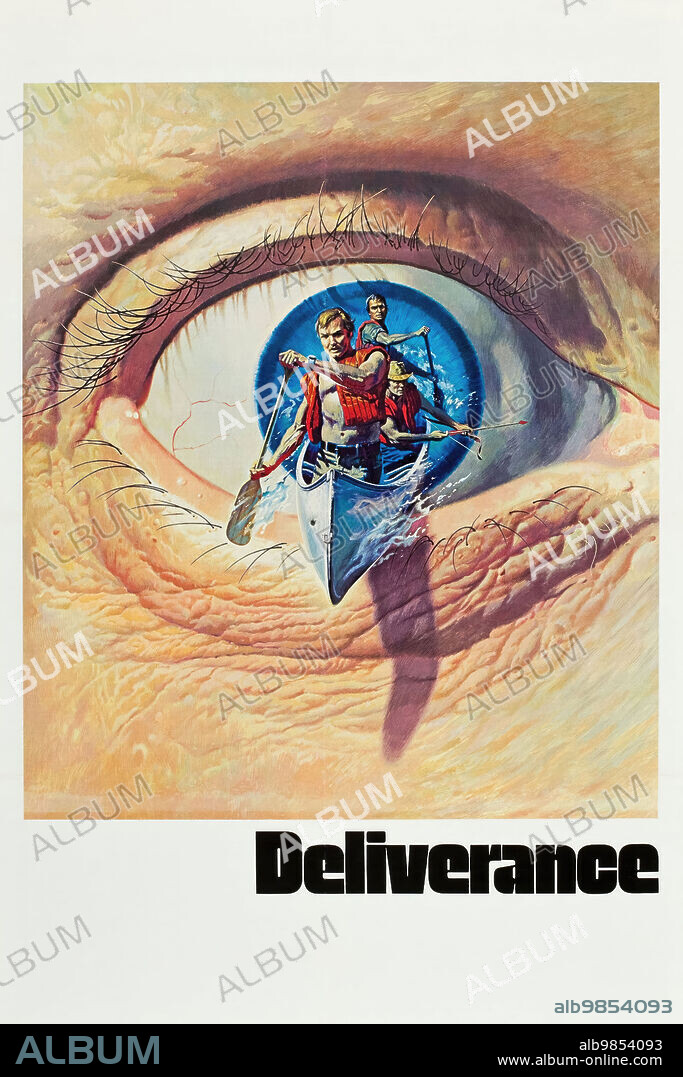 Poster of DELIVERANCE, 1972, directed by JOHN BOORMAN. Copyright WARNER BROTHERS.
