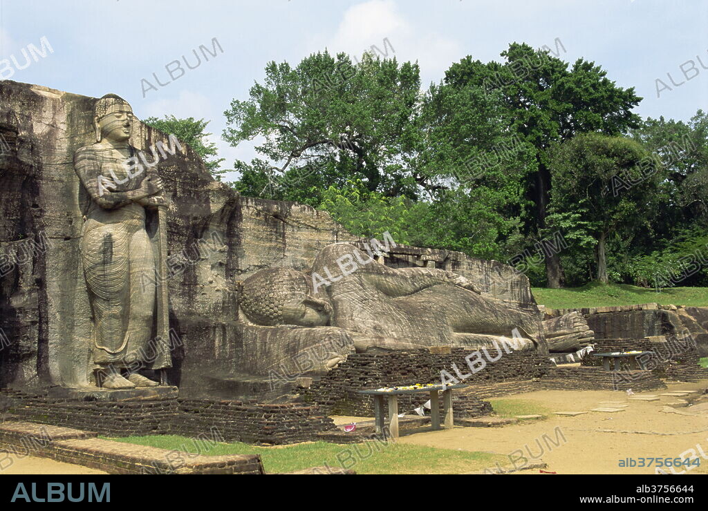 Gal Vihara, Polonnaruwa, UNESCO World Heritage Site, Sri Lanka, Asia.