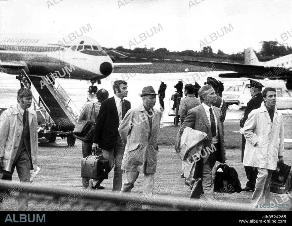 Kroatkapningen flygplanskapningen kapningen flygkapningen på Bulltofta i Malmö sept 1972. passagerare. Flyg Kapningar Bulltofta 1972. Malmö Flyg Bulltofta. (c) Torbjörn Carlson / Sydsvenskan / IBL.