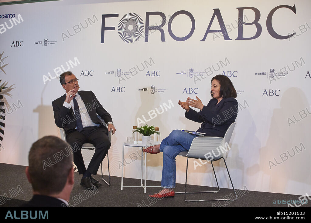 Madrid, June 24, 2025. ABC Forum with the Mayor of Murcia, José Ballesta, interviewed by Rosa Belmonte. In attendance were Julián Quirós, Ignacio Ybarra, Alberto Núñez Feijóo, and Fernando López Mirás, among others. Photo: Guillermo Navarro. ARCHDC.