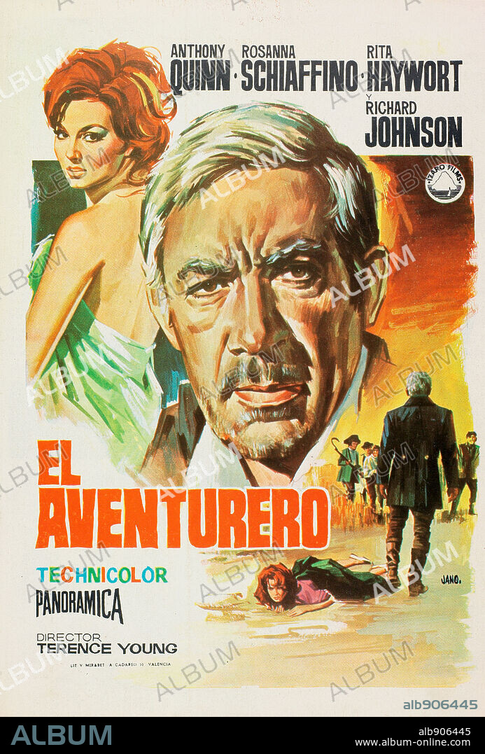Poster of L' AVVENTURIERO, 1967, directed by TERENCE YOUNG. Copyright SELMUR/CINERAMA RELEASING.