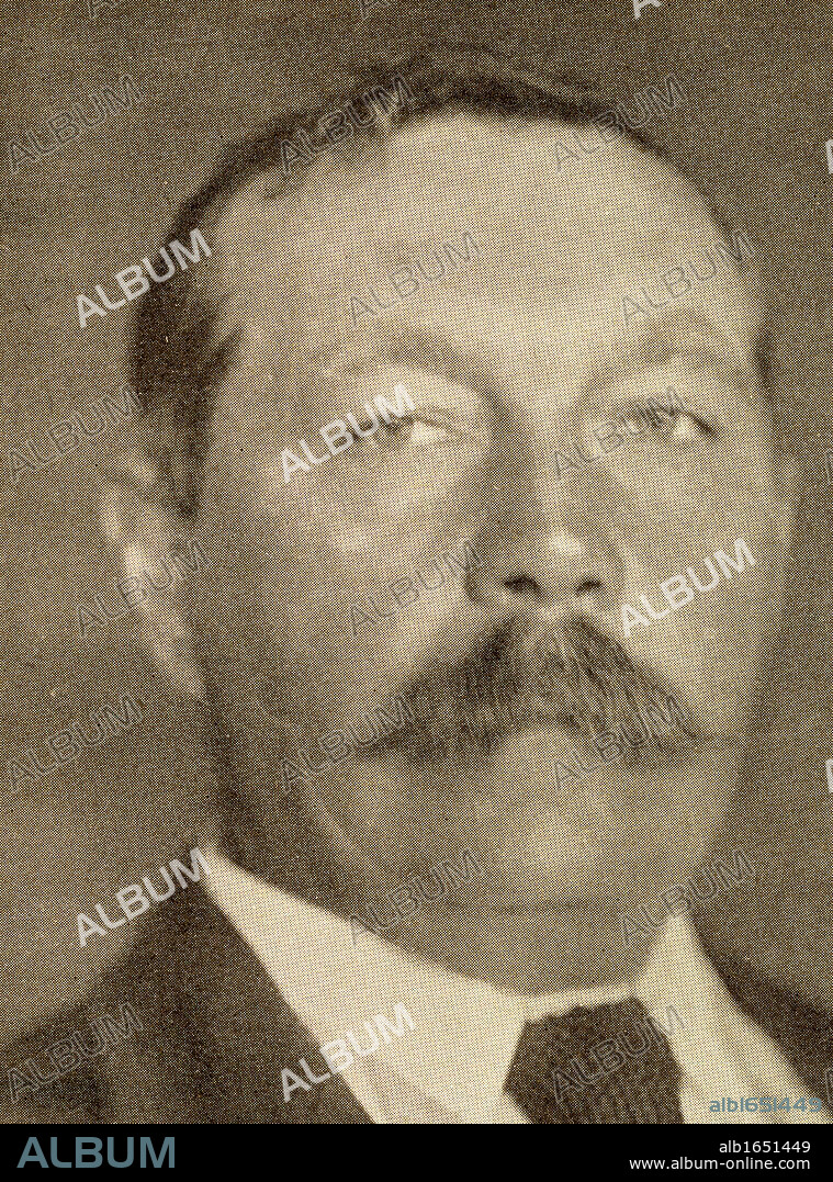 Sir Arthur Conan Doyle, 1859 -1930. British writer and doctor. From the book "The Masterpiece Library of Short Stories, English, Volume 8".