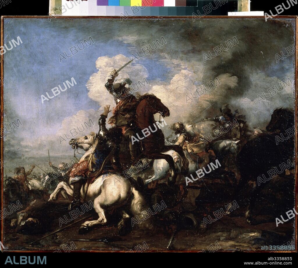 JACQUES COURTOIS. Cavalry Combat.