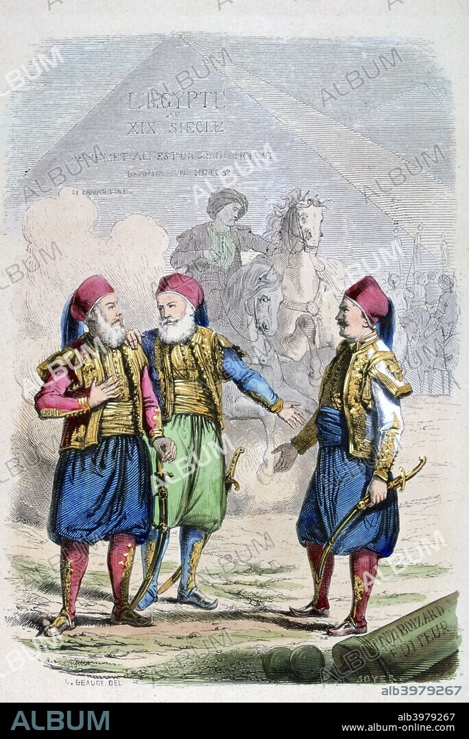 A print from 19th Century Egypt, 1847.