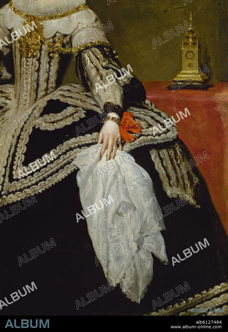 DIEGO VELAZQUEZ (1599-1660). DETALLE - LA REINA DOÑA MARIANA DE AUSTRIA - SIGLO XVII - O/L - 231x131 - NP 1191 - BARROCO ESPAÑOL - CONJUNTO Nº 62.