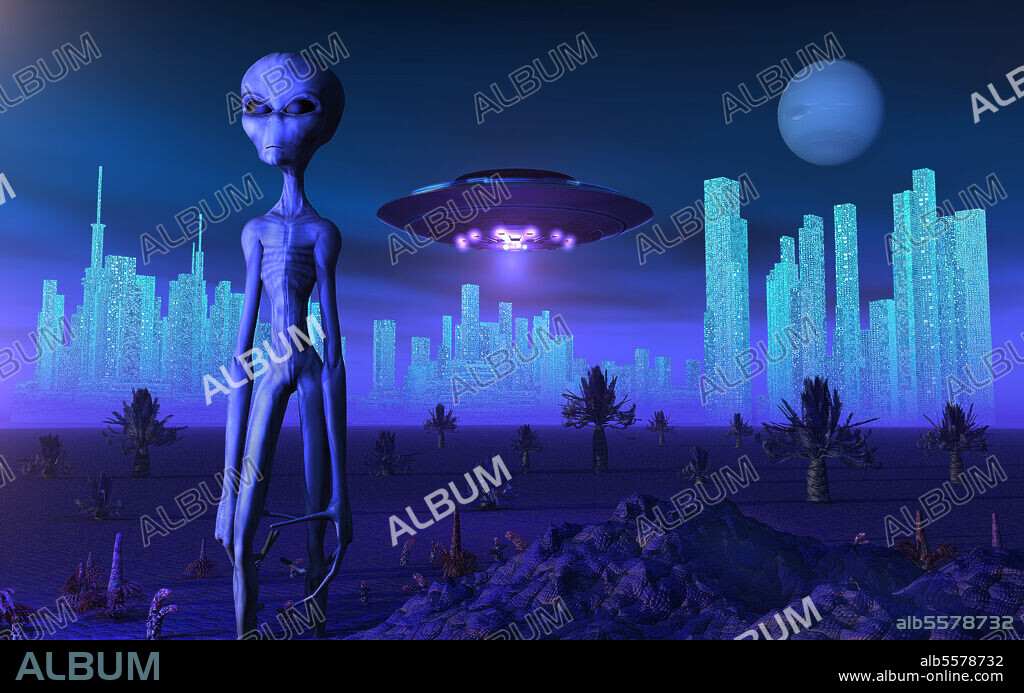 A Grey alien located on its homeworld of Zeta Reticuli.
