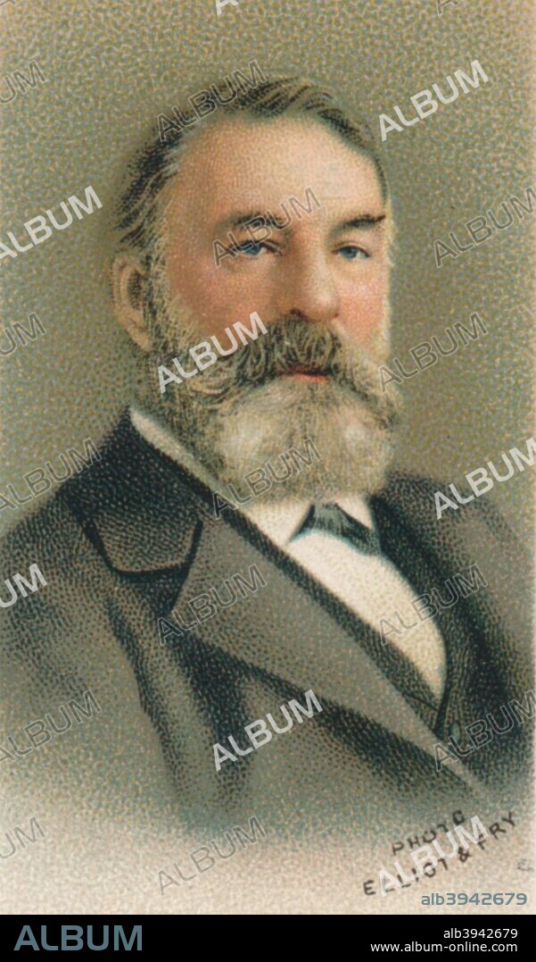 Joseph Joachim, (1831-1907) was a Hungarian violinist, conductor, composer and teacher. Taken from Will's Cigarette card, Musical Celebrities series, 1911.