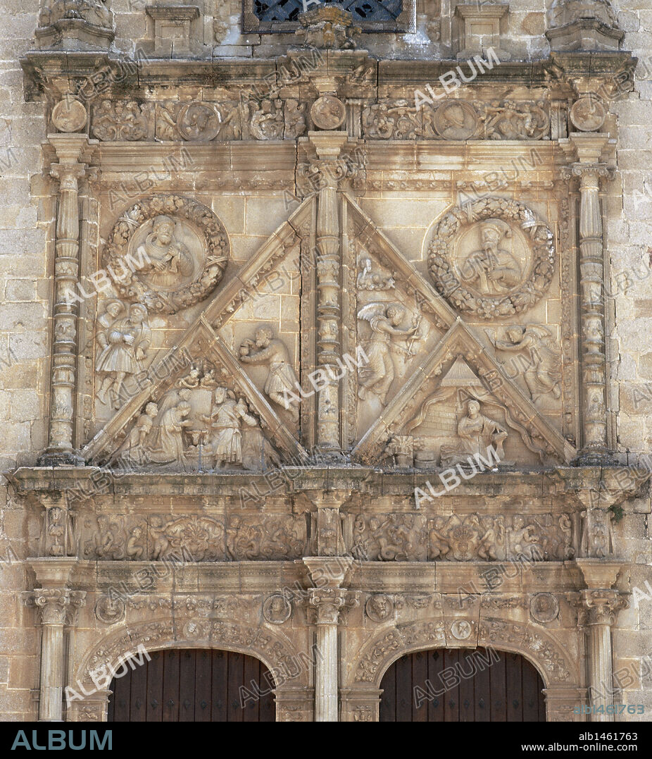 Renaissance Art. Spain. Coria Cathedral. Founded in 1108 and finished in 16 th century. Plateresque portal. Relief. Extremadura.