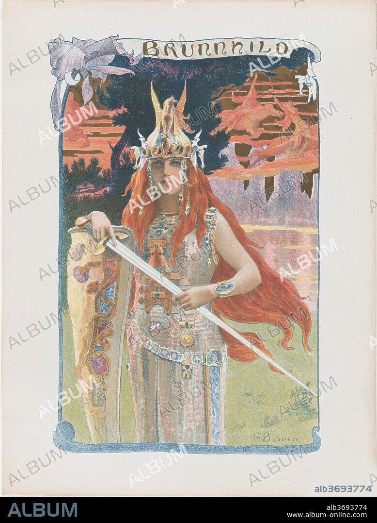 GASTON BUSSIERE. Brunhilde.