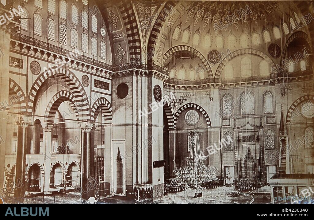 SEDEFKAR MEHMET AGA. Estambul. Interior Mezquita Azul.