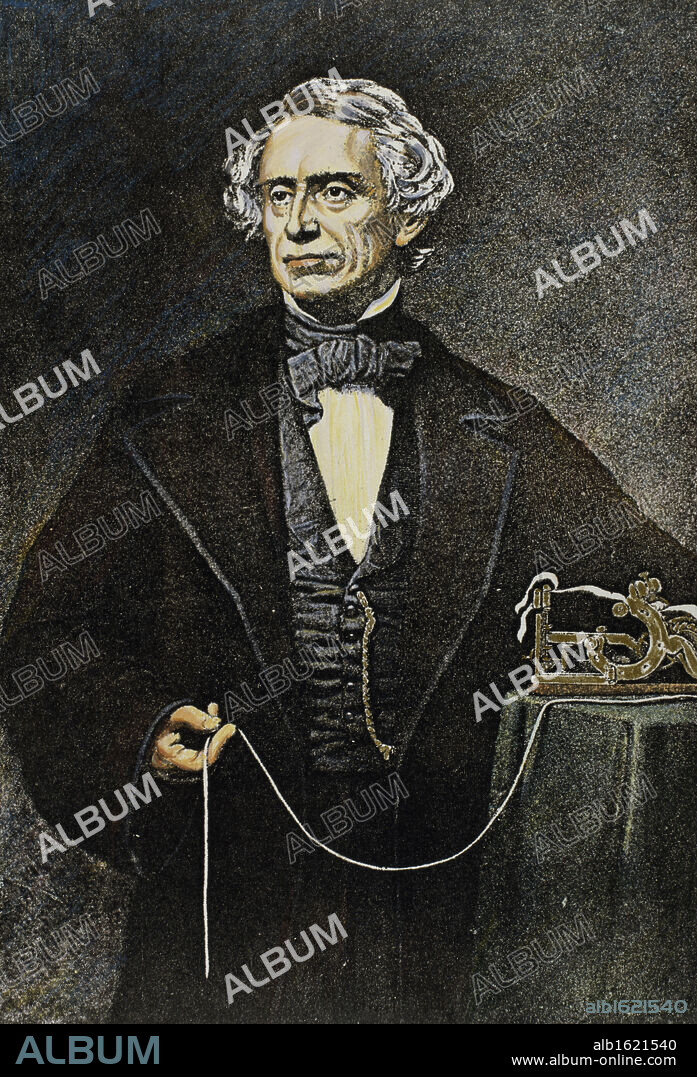 AMERICAN HISTORY. Samuel Morse (1791-1872)   American Inventor & Artist  Stock Montage, Inc.