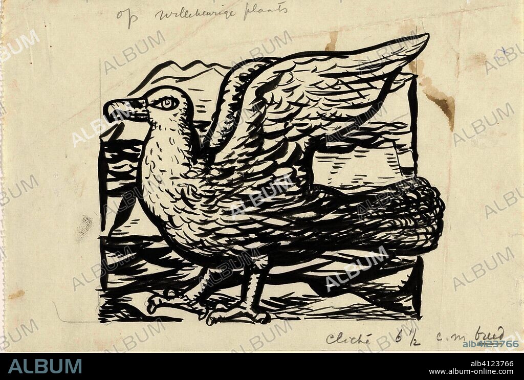 Design book illustration for Alexander Cohen's From Anarchy to Monarchy: Seagull. Draughtsman: Leo Gestel. Dating: 1891 - 1941. Measurements: h 131 mm × w 192 mm.