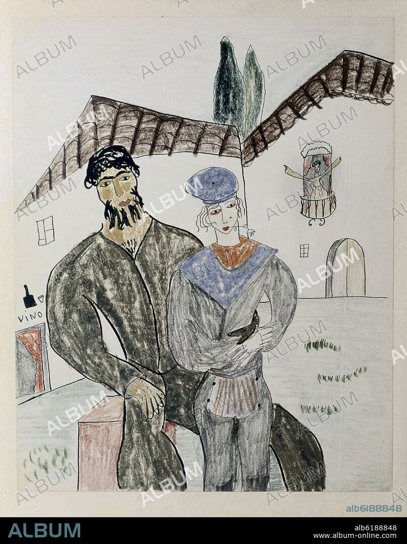 FEDERICO GARCÍA LORCA. DIBUJO - SIGLO XX.