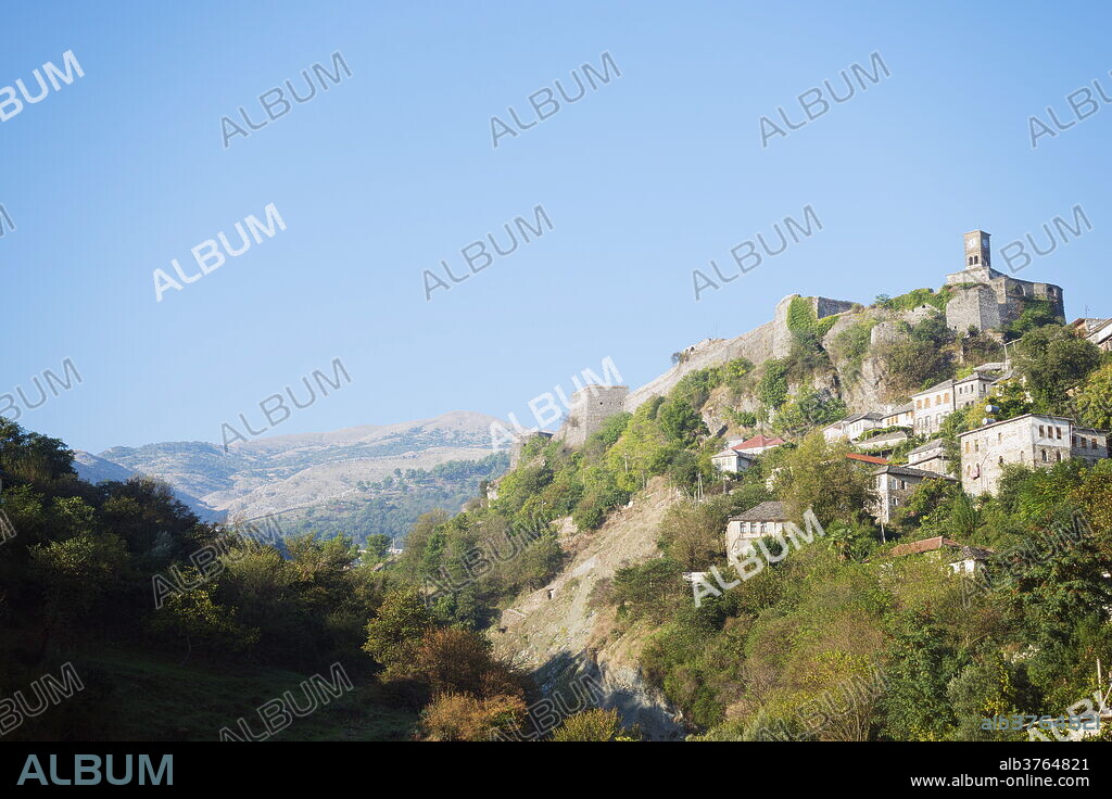 Castle, Gjirokaster, UNESCO World Heritage Site, Albania, Europe.