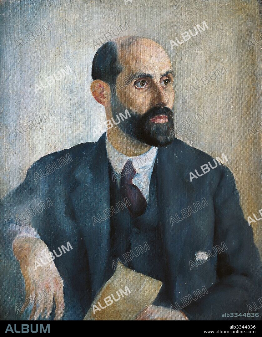 JUAN BONAFé. Portrait of Juan Ramón Jiménez (1881-1958).