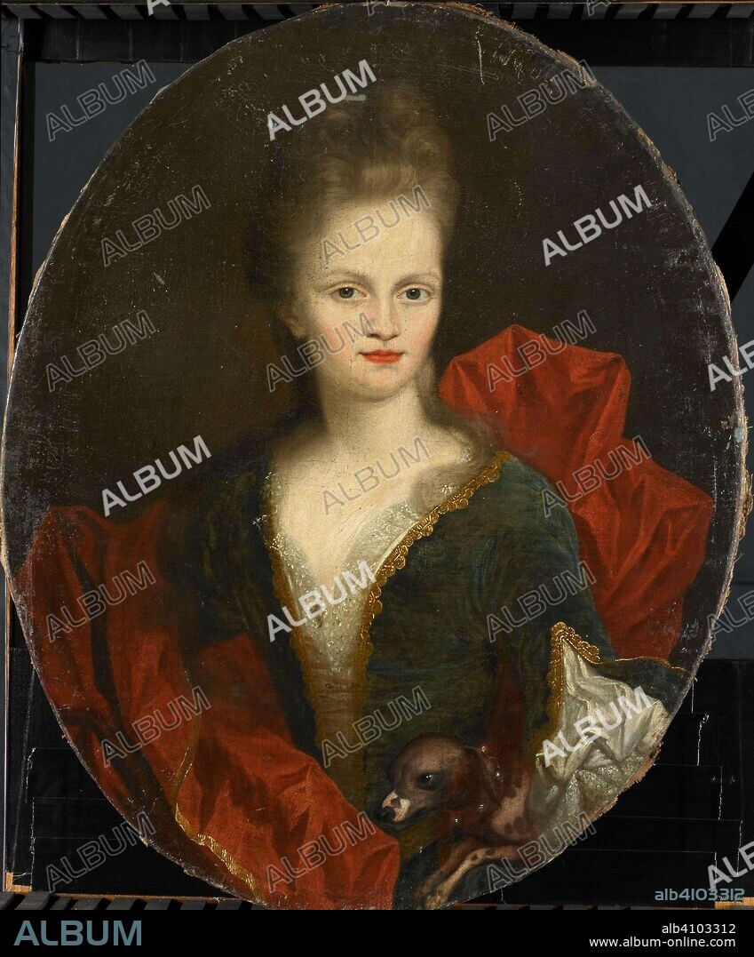 JOHAN VAN DIEST. Anna Margaretha van Petcum (1676-1745), Wife of Johan Arnold Zoutman. Dating: 1690 - 1720. Measurements: h 80 cm × w 64.5 cm × d 4 cm; h 88.6 cm × w 73.1 cm × d 9.8 cm.