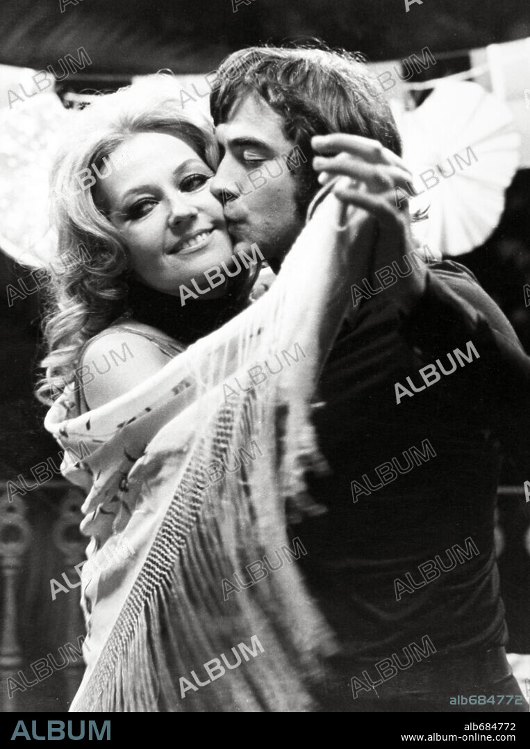 ANALIA GADE and JOAN MANUEL SERRAT in MY PRIVATE TEACHER, 1973 (MI PROFESORA PARTICULAR), directed by JAIME CAMINO. Copyright IN-CINE, S.A.