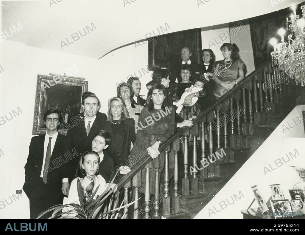 Madrid, 12/13/1986. Ruiz Mateos Family.