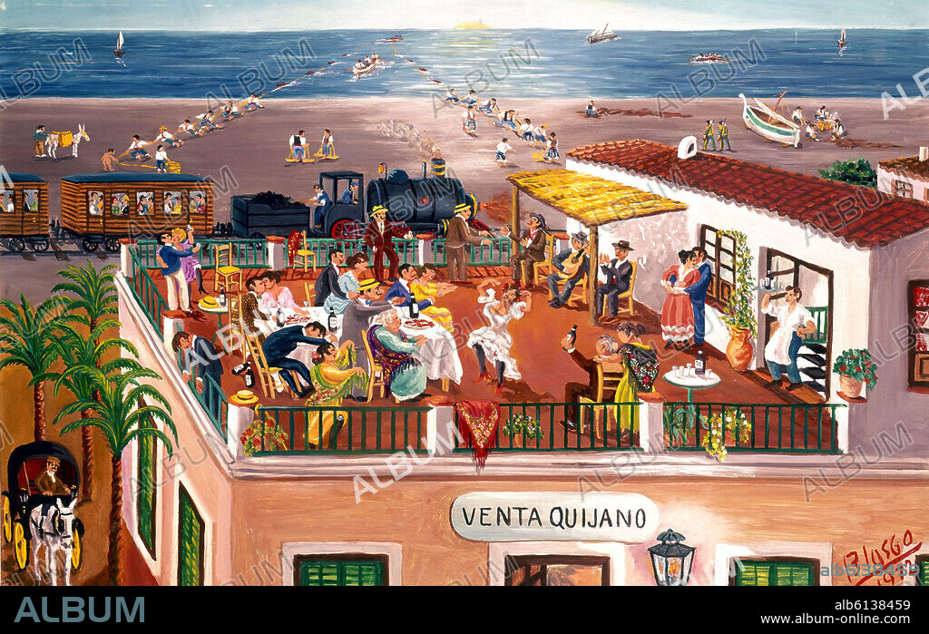 MANUEL BLASCO ALRACÓN. PINTURA NAIF  - VENTA QUIJANO - 1972.