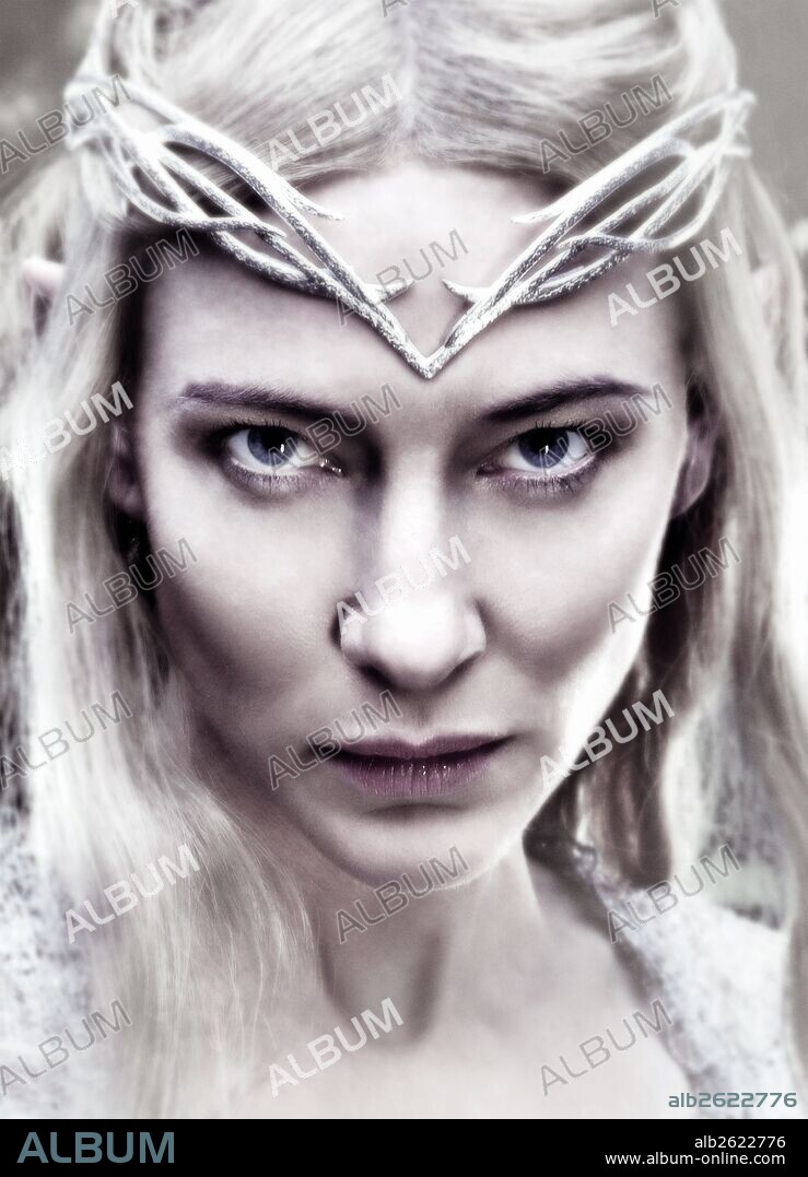 CATE BLANCHETT en HOBBIT, EL: LA BATALLA DE LOS CINCO EJERCITOS, 2014 (HOBBIT, THE: THE BATTLE OF THE FIVE ARMIES), dirigida por PETER JACKSON. Copyright NEW LINE CINEMA.