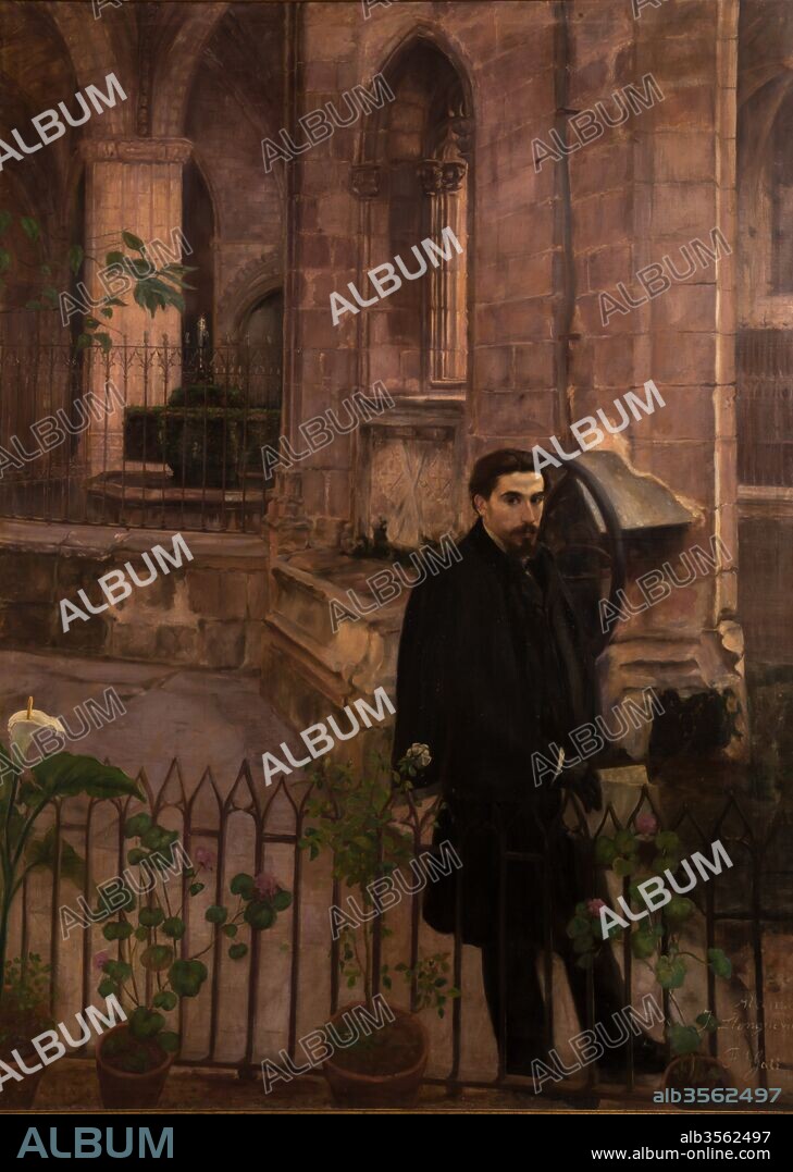 FRANCESC D'ASSÍS GALÍ I FABRA. Francesc d'Assís Galí i Fabra / "Retrat de Joan Llongueras" (Retrato de Joan Llongueras), 1900, Pintura, 250x183 cm.