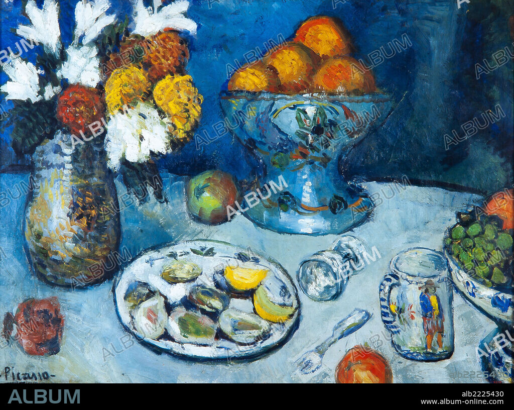 Pablo Picasso / 'Bodegón', 1901, Óleo sobre lienzo, 60 x 80 cm, MPB 4.273.