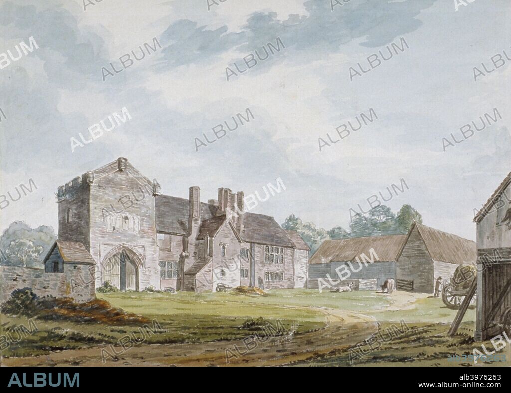 Dartford Priory, Kent, 1783. Dartford Priory was founded in the 14th century but was closed in 1538 during the Dissolution of the Monasteries.
