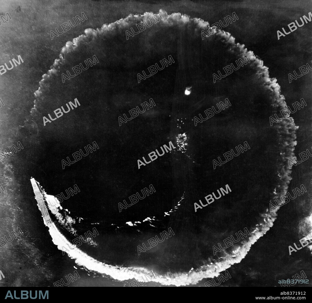 Soryu ('Blue Dragon') was an aircraft carrier built for the Imperial Japanese Navy (IJN) during the mid-1930s. Soryu's aircraft were employed in operations during the Second Sino-Japanese War in the late 1930s and supported the Japanese invasion of French Indochina in mid-1940. During the first months of the Pacific War, she took part in the attack on Pearl Harbor, the Battle of Wake Island, and supported the conquest of the Dutch East Indies. In February 1942, her aircraft bombed Darwin, Australia, and she continued on to assist in the Dutch East Indies campaign. In April, Soryu's aircraft helped sink two British heavy cruisers and several merchant ships during the Indian Ocean raid.<br/><br/>. After a brief refit, Soryu and three other carriers of the 1st Air Fleet (Kido Butai) participated in the Battle of Midway in June 1942. After bombarding American forces on Midway Atoll, the carriers were attacked by aircraft from the island and the carriers Enterprise, Hornet, and Yorktown. Dive bombers from Yorktown crippled Soryu and set her afire. Japanese destroyers rescued the survivors but the ship could not be salvaged and was ordered to be scuttled so as to allow her attendant destroyers to be released for further operations. She sank with the loss of 711 officers and enlisted men of the 1,103 aboard. The loss of Soryu and three other IJN carriers at Midway was a crucial strategic defeat for Japan and contributed significantly to the Allies' ultimate victory in the Pacific.