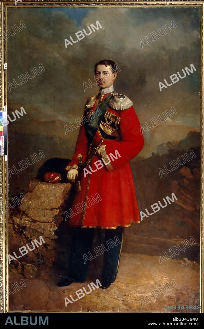 SERGEI KONSTANTINOVICH ZARYANKO. Portrait of Tsarevich Nicholas Alexandrovich of Russia (1843–1865).