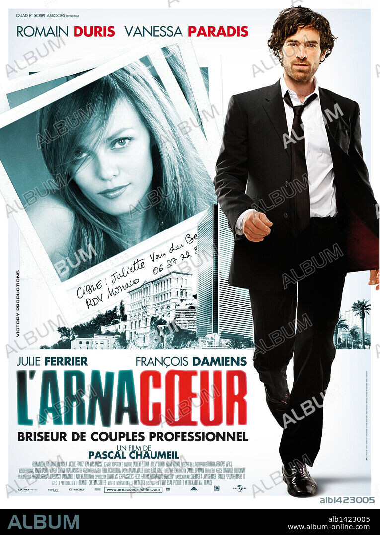 Poster de LOS SEDUCTORES, 2010 (L' ARNACOEUR), dirigida por PASCAL CHAUMEIL. Copyright QUAD PRODUCTIONS.