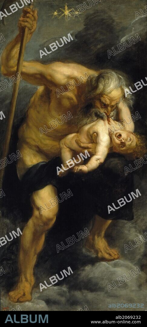 PETER PAUL RUBENS. Pedro Pablo Rubens / 'Saturn devouring his son', 1636-1637, Flemish School, Oil on canvas, 182,5 cm x 87 cm, P01678.