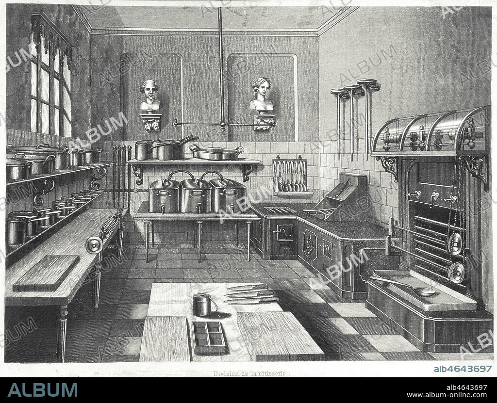 La Cuisine artistique par Urbain Dubois (1818-1901) Editeur E. Dentu, 1882 (1ere edition 1870) . Credit Collection MA+GR/Kharbine Tapabor.