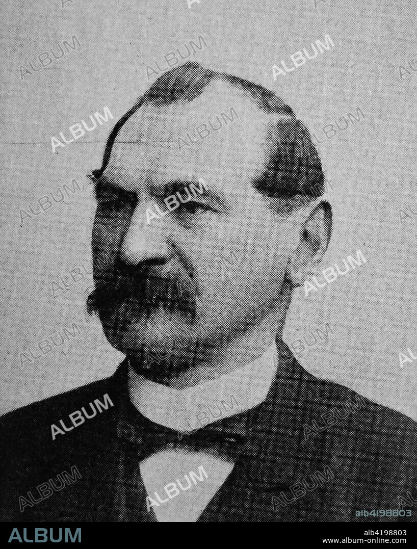 Otto Liebmann, 1840-1912, a German Neo-Kantian philosopher, reproduction photo from the year 1895, digital improved.