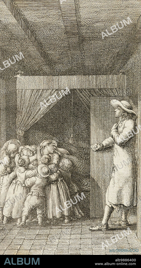 DANIEL NIKOLAUS CHODOWIECKI. Illustration for Henry Pestalozzi's 'Leonard and Gertrude or the Village Customs', 1782.